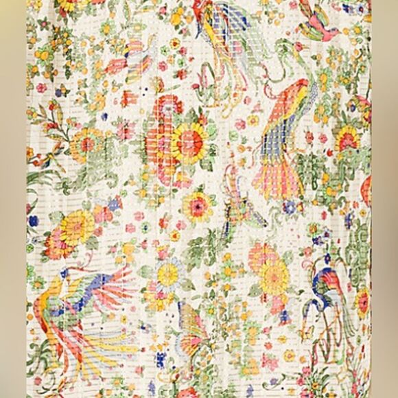 Tory Burch Printed Silk Botanical Dress, NWT - Picture 4 of 11